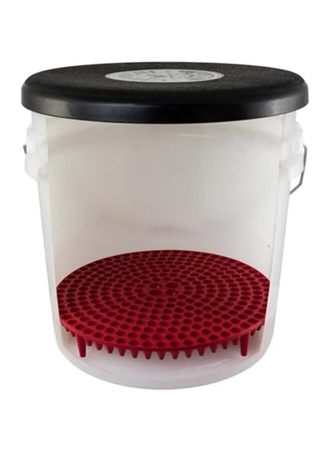 LAMAY Cyclone Dirt Trap Car Wash Bucket Insert Car Wash Filter Removes Dirt and Debris While You Wash (Red) 12" Diameter Great For Washing Cars (Color : Red) - Image 2